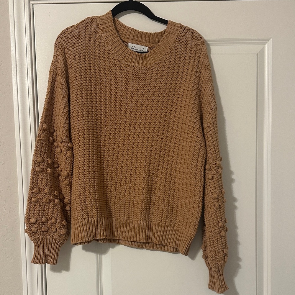 Chicwish Women's Camel Chunky Knit Sweater